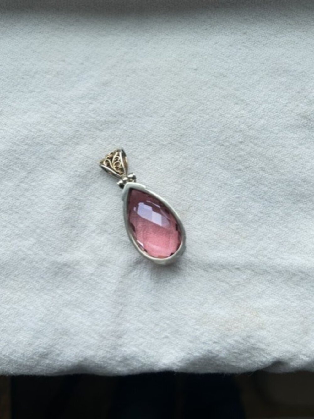 Kate King High Priestess Mystic Quartz Pendant Sterling Silver & Gold - Picture 2 of 4